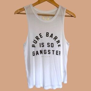 Spiritual Gangster White Tank Pure Barre Is So Gangster Size XS